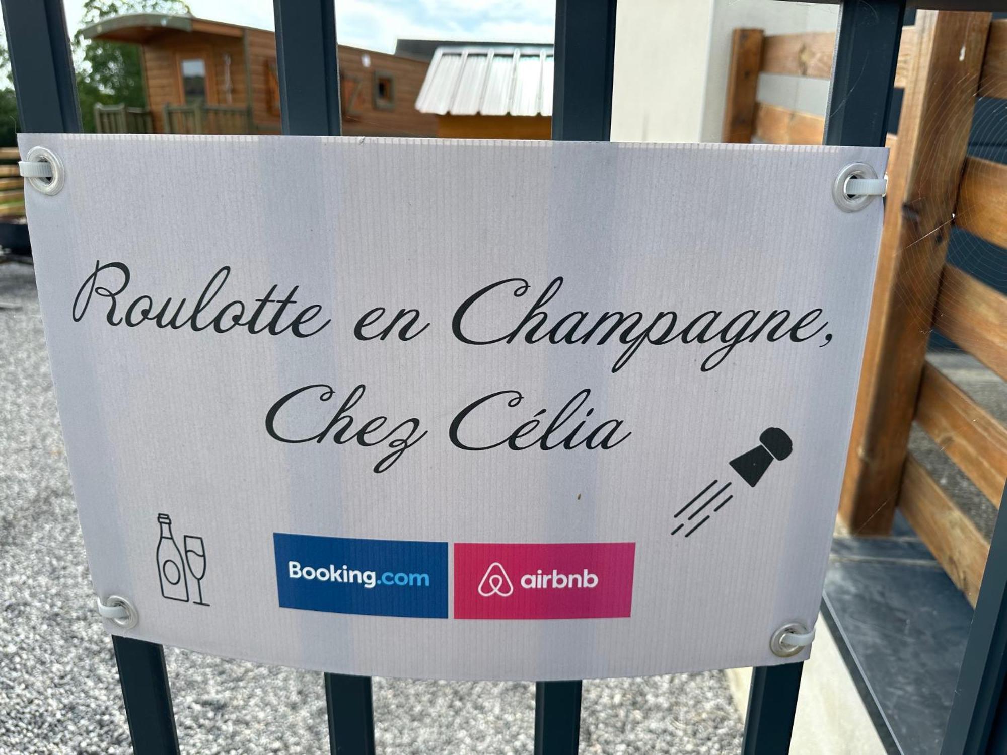 הוילה Fleury-la-Riviere Chez Celia, Roulotte En Champagne מראה חיצוני תמונה